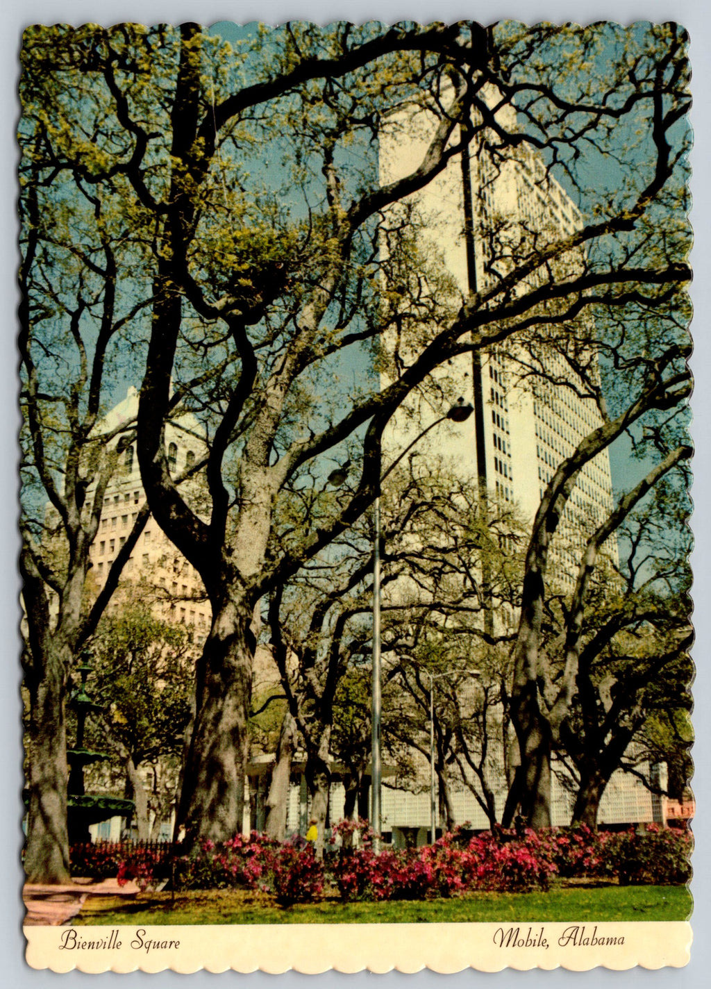 Bienville Square, Mobile, Alabama, Vintage Post Card