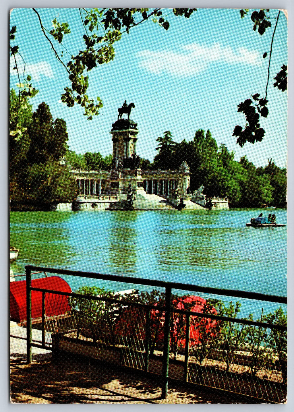 Madrid, Italy, Vintage Post Card