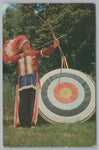 Cherokee Indian, North Carolina, Vintage Post Card.