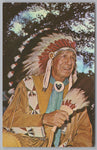 Indian Chief, Powwow, The Omaha And Winnebago Tribes, VTG PC