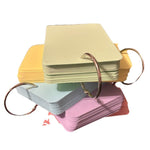 300 Pcs Index Cards, 5 Colors 3 x 5" with Rings Prehole, Round Corners-Lot of 2