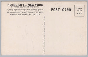 Hotel Taft, Manhattan, New York, Times Square, USA, Vintage PC