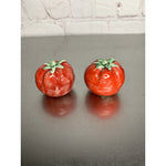 Vintage Mini Tomato Salt & Pepper Shakers Ceramic