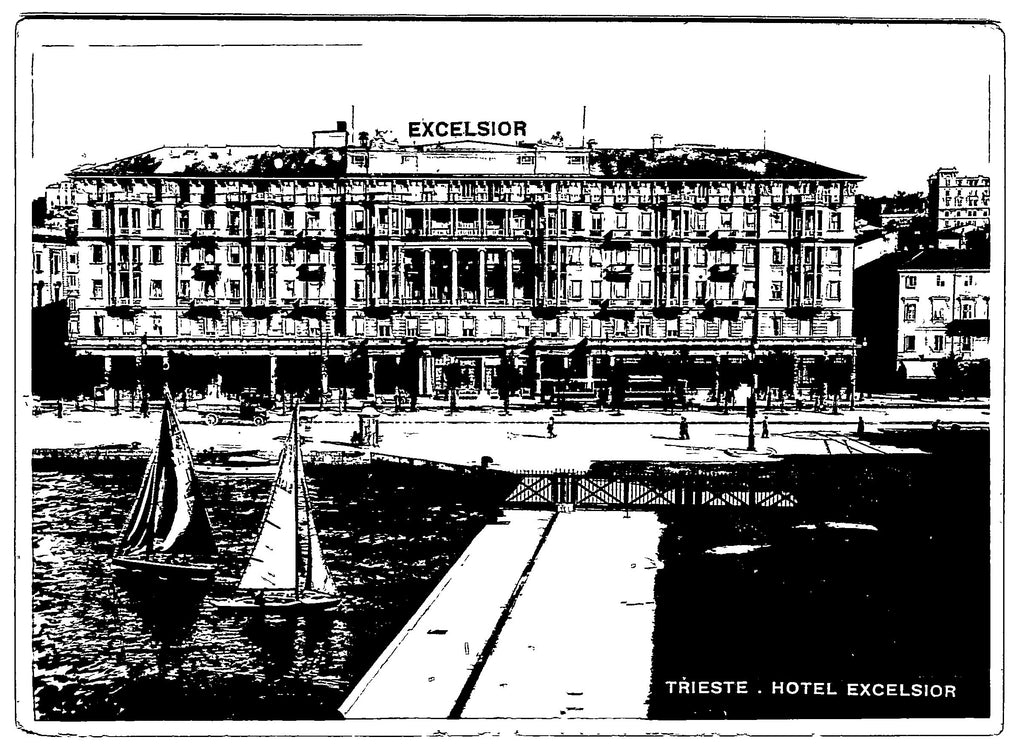 Trieste Hotel Excelsior, Vintage Post Card