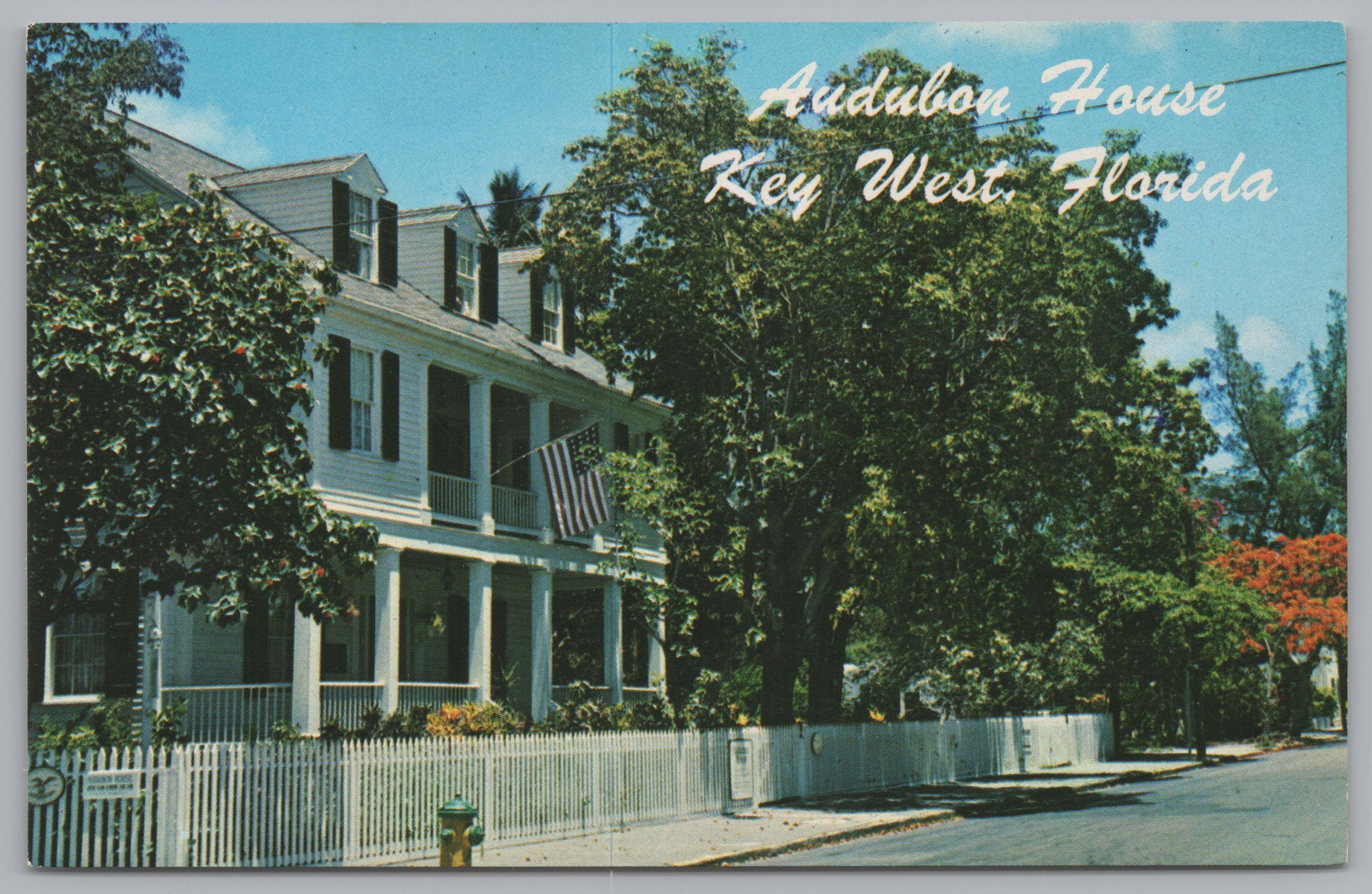Audubon House, Key West, Florida, USA, Vintage Post Card