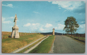 Bloody Lane, Antietam Battlefield, Sharpsburg, Maryland, USA, Vintage Post Card.