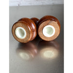 Vintage Wood Salt & Pepper Shakers Chess Pawns Lavallette New Jersey Souvenir