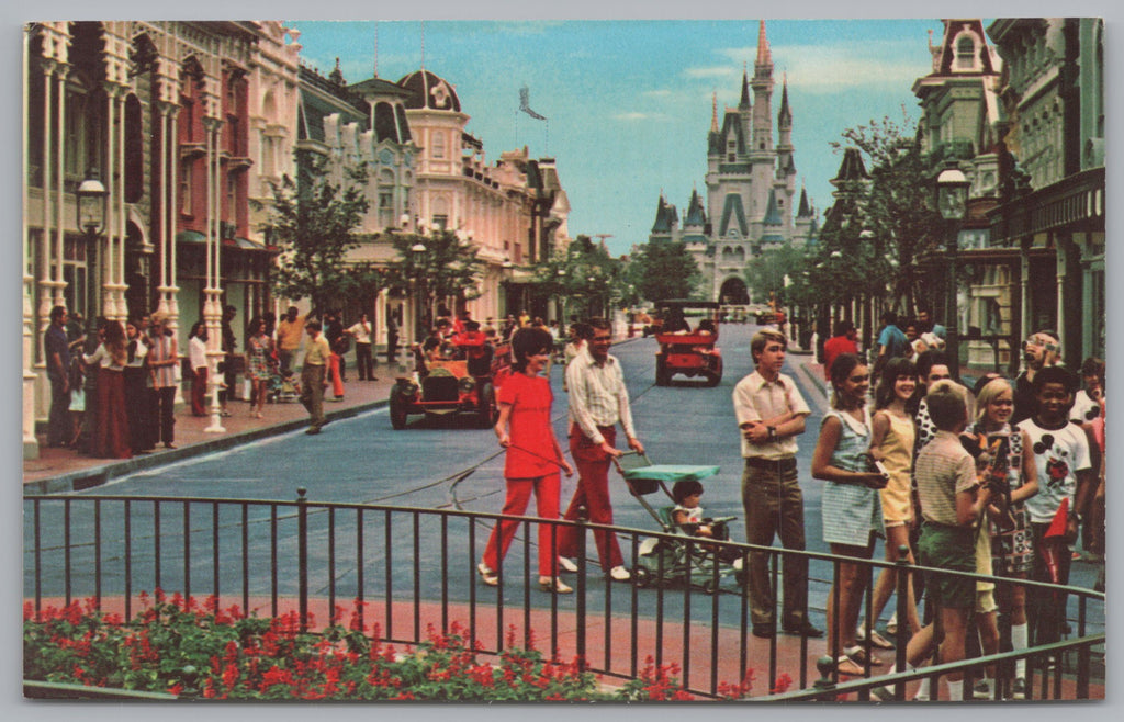 Main Street, Walt Disney World, Florida, USA, Vintage Post Card.