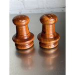 Vintage Wood Salt & Pepper Shakers Chess Pawns Lavallette New Jersey Souvenir