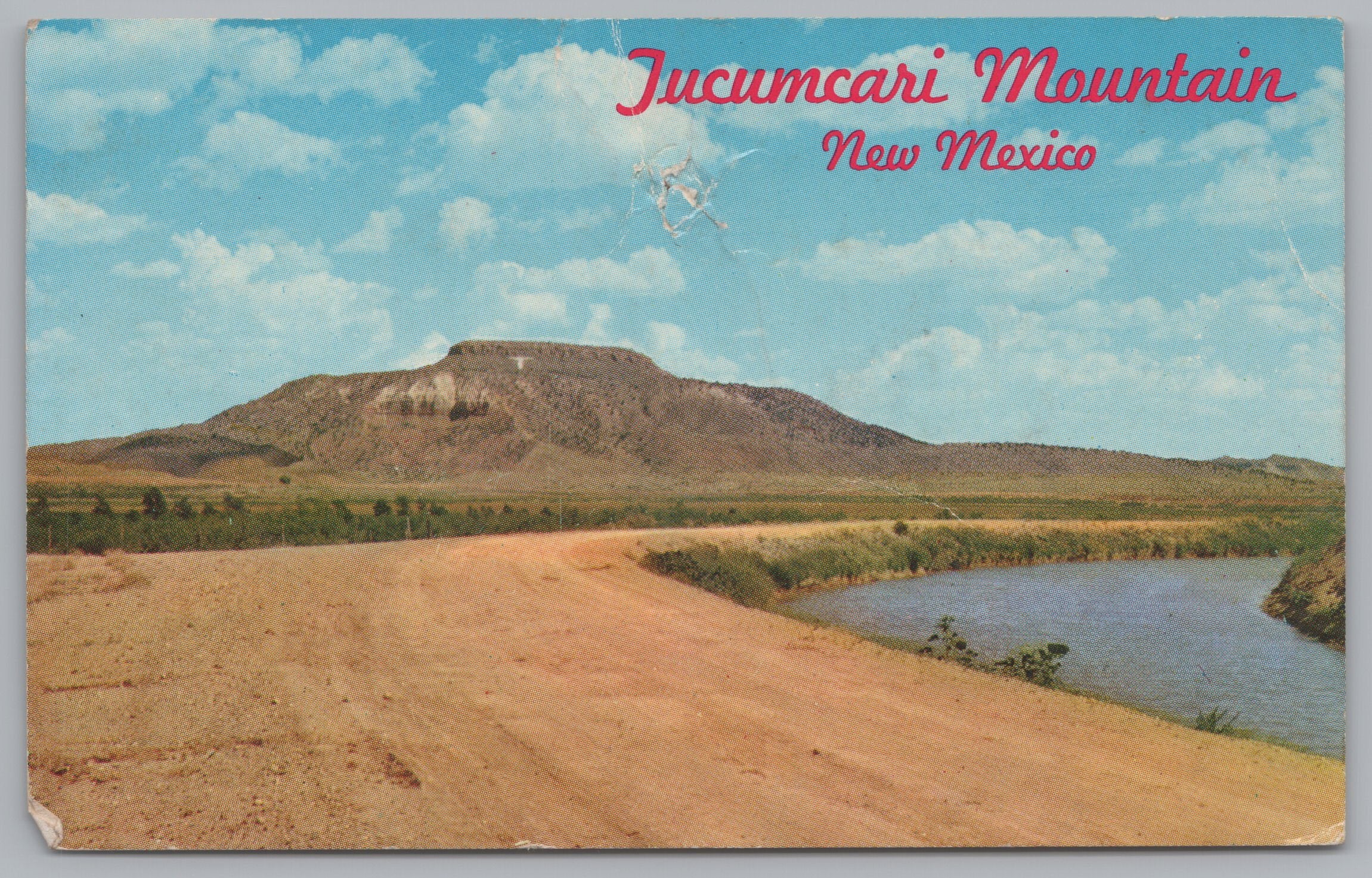 Jucumcari Mountain, New Mexico, USA, Vintage Post Card