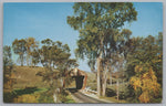 A Covered Bridge In Pittsford, Vermont, USA, Vintage Post Card.