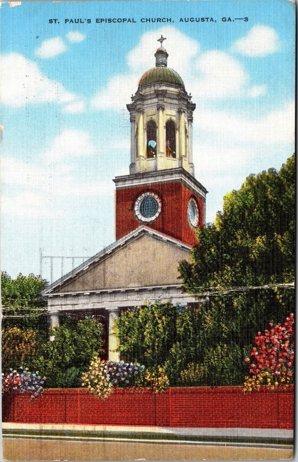 St. Paul’s Episcopal Church, Erected In 1750, Close To Fort Augusta, Vintage Post Card