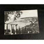 Panoramic View Capture Town & Ocean of Garavan, France RPPC Vintage Postcard
