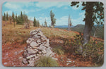 Indian Post Office, Lolo Indian Trail, Idaho, Vintage Post Card.