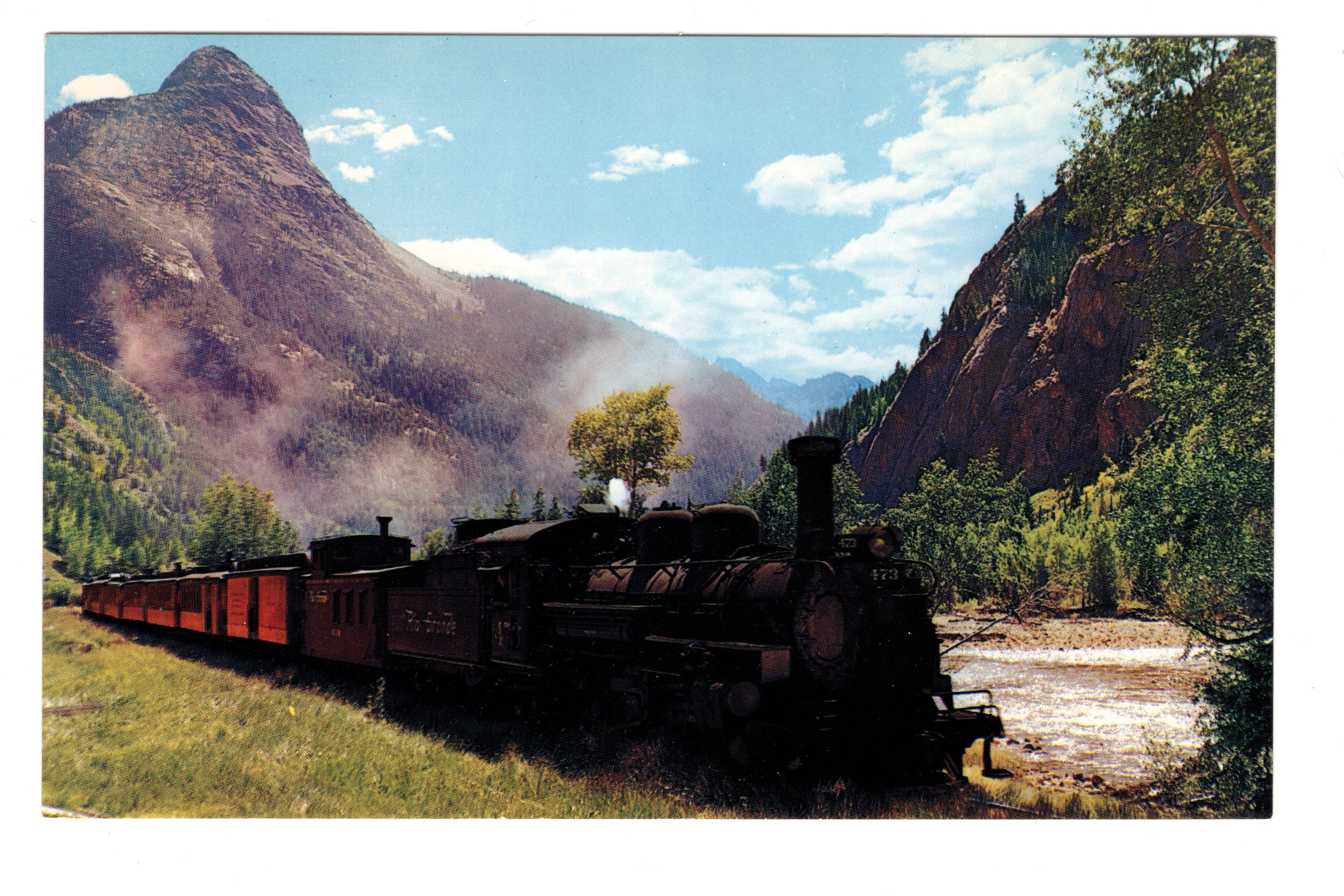 The Durango Silverton Narrow Gauge Denver & Rio Grande Western Railroad, VTG PC