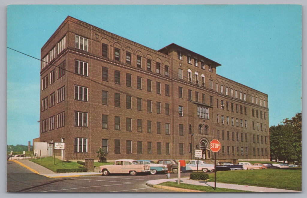 New Castle Hospital In New Castle, Pennsylvania, Vintage Post Card.