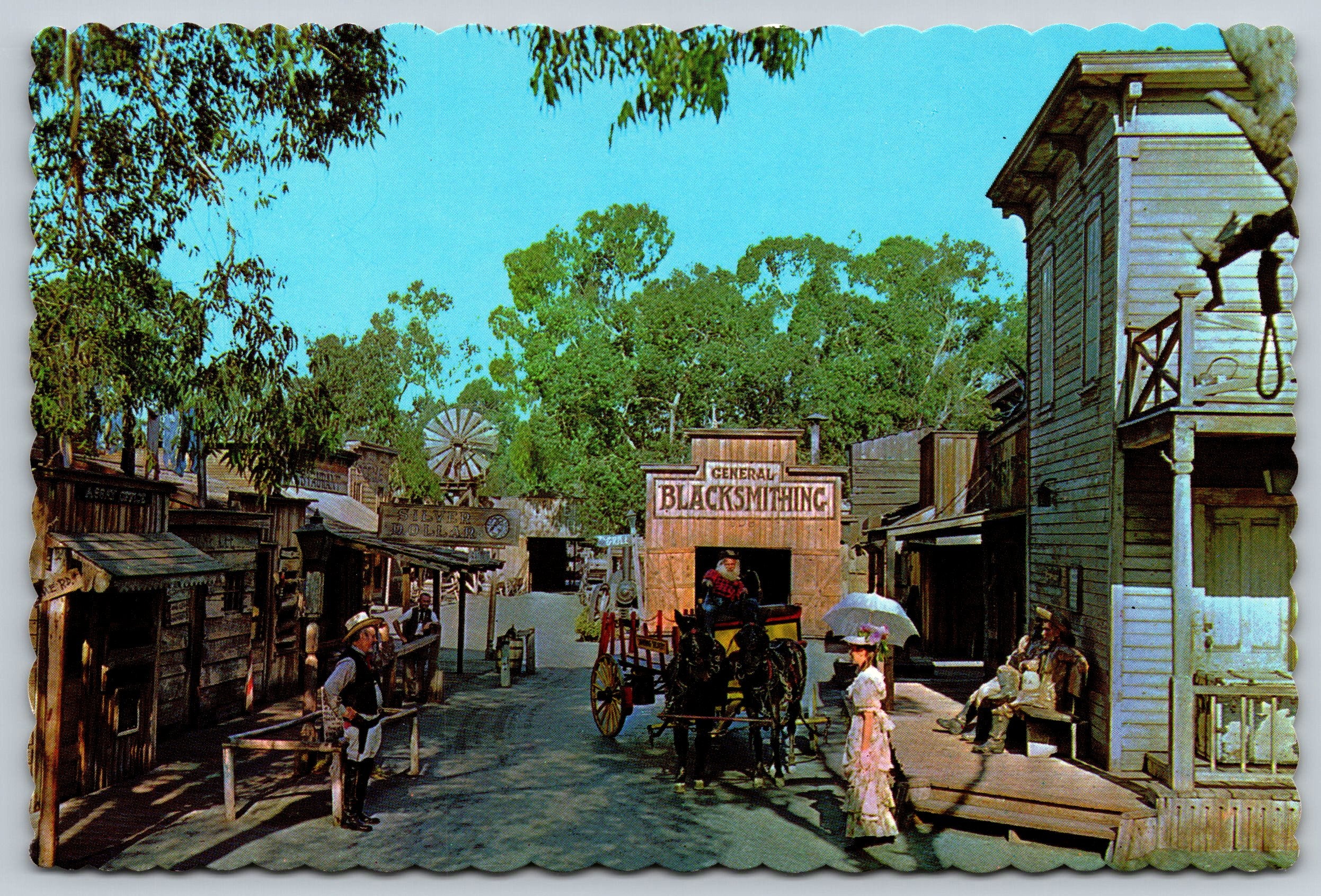 Main Street, Ghost Town, Knott’s Berry Farm, Vintage Post Card