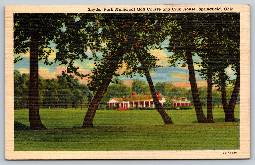 Snyder Park Municipal Golf Course, Club House, Springfield, Ohio, PC