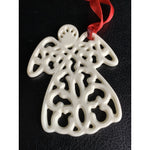Lenox Charms Angel Reticulated Porcelain Ornament Ivory