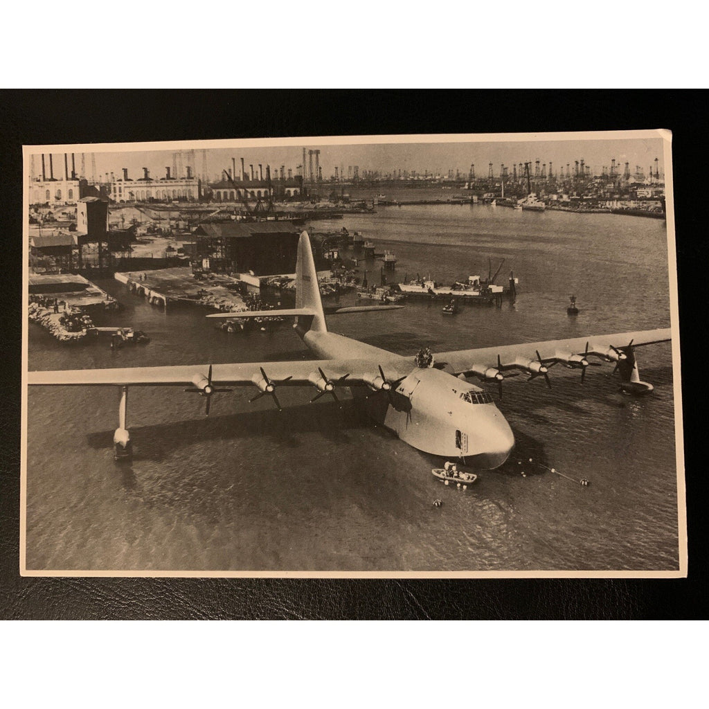 Vintage Howard Hughes Spruce Goose Long Beach, California CA Postcard 6 x 4