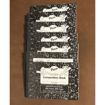 PACON Junior Composition Book, 5 x 7-1/2” 3/8” Ruled, 100 Sheets-7 Book Bundle