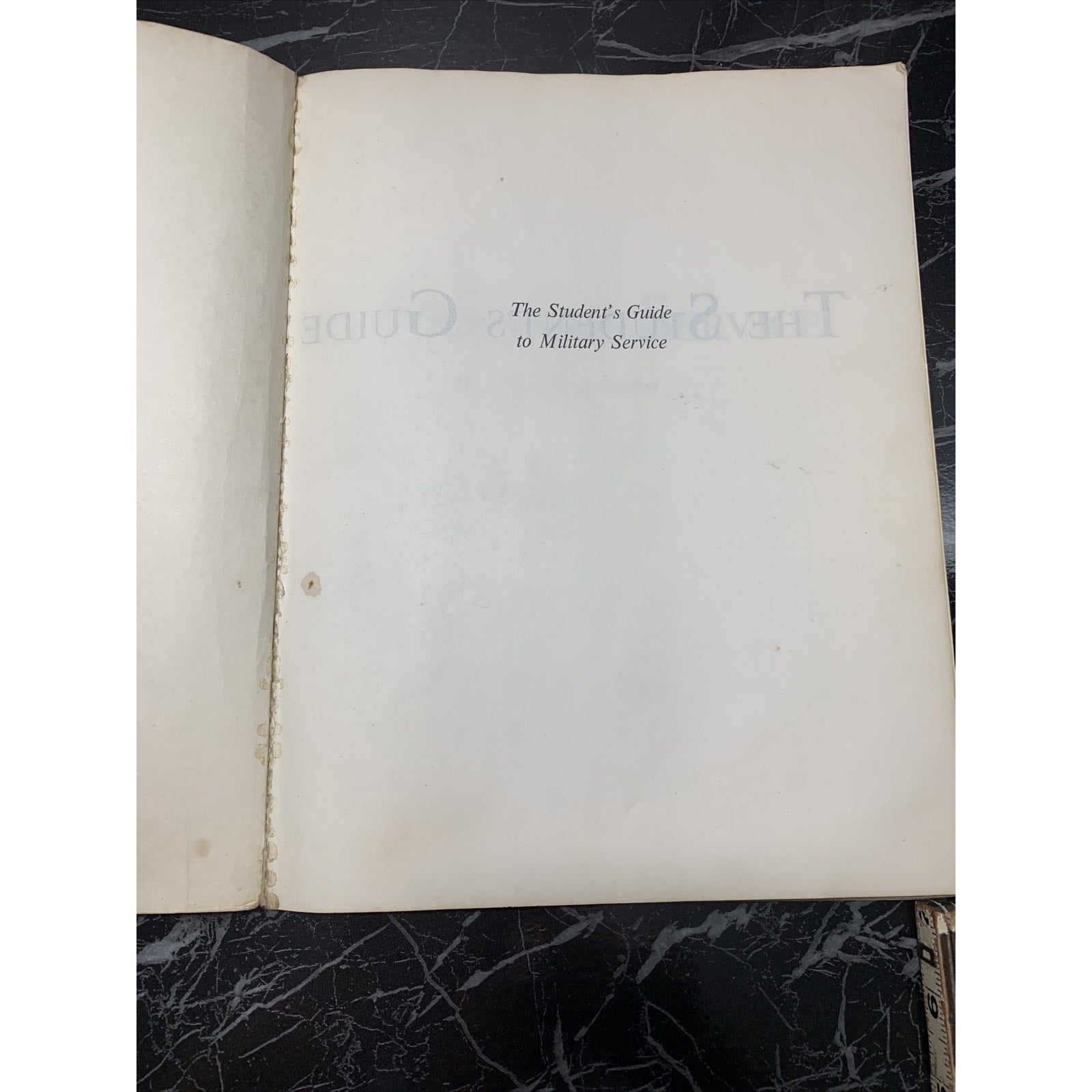 The Student's Guide To Military Service By Michael Hardwood 1968-1969 Edition