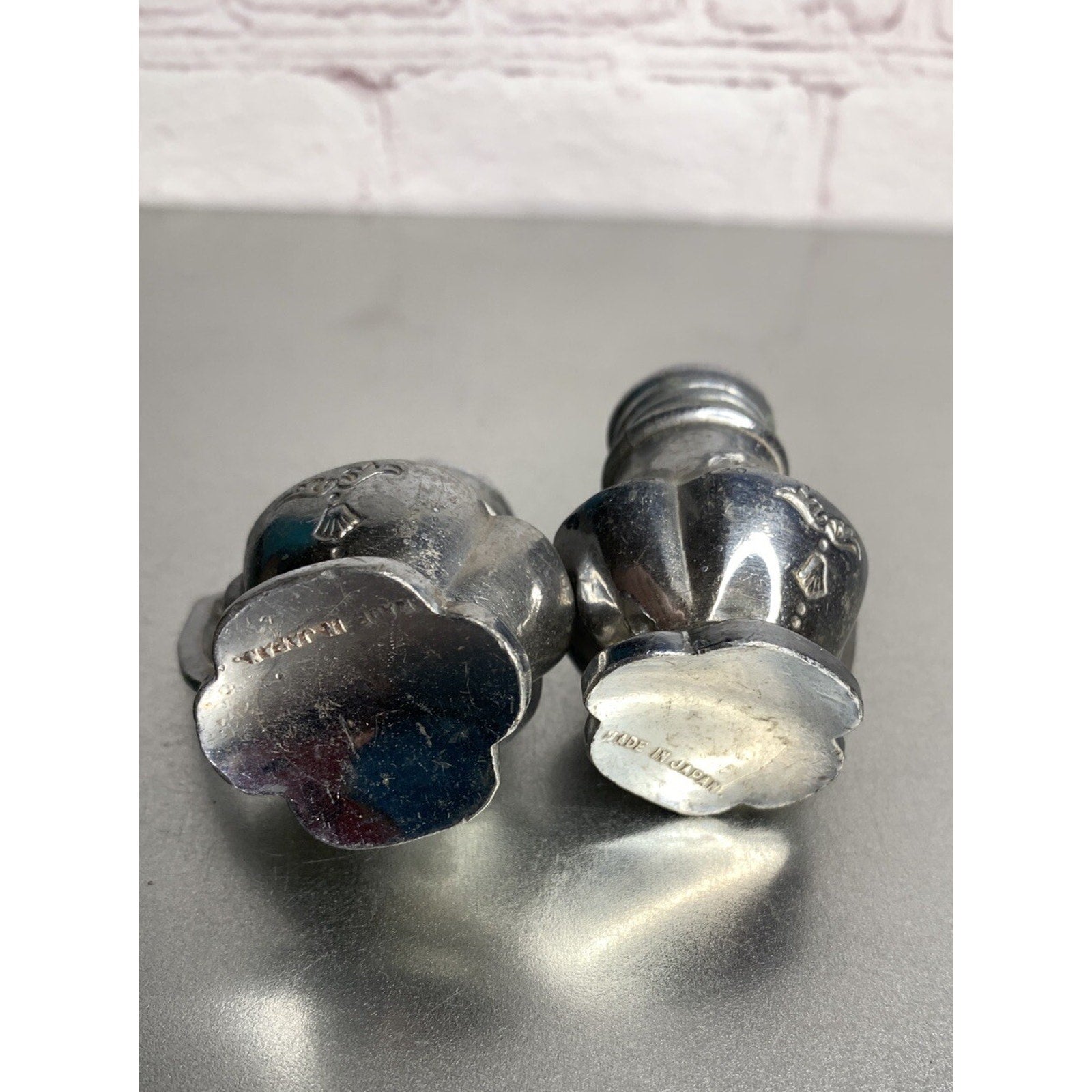Vintage Silver Chrome Tea/Coffee Pot Salt & Pepper Shakers