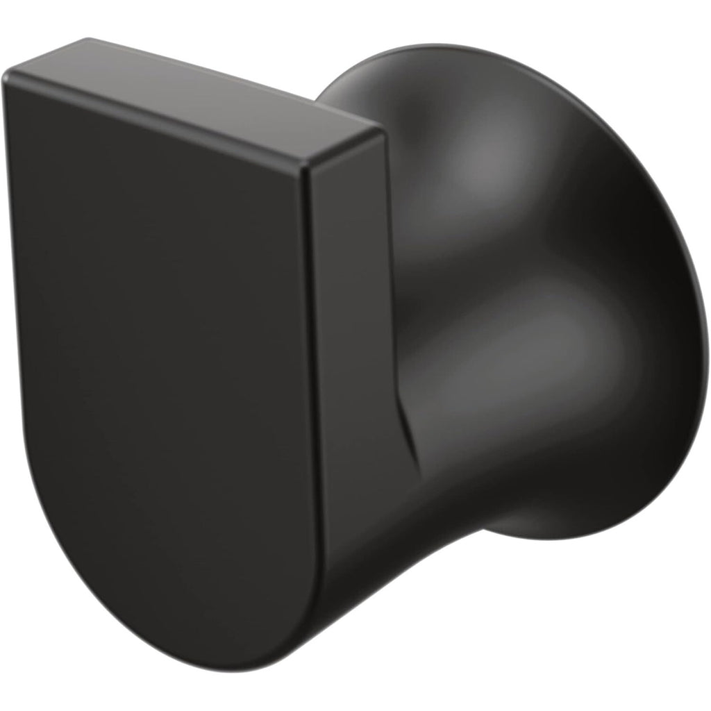 Moen Genta LX Matte Black Modern Single Robe, Towel Hanger Kitchen,Bath BH3803BL