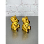 Vintage Avon Teddy Bear Salt & Pepper Shakers Ceramic