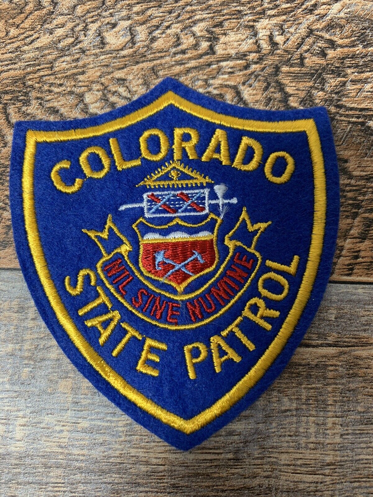 Colorado State Patrol Felt Shoulder & Embroidered Patch