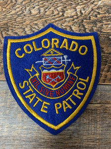 Colorado State Patrol Felt Shoulder & Embroidered Patch