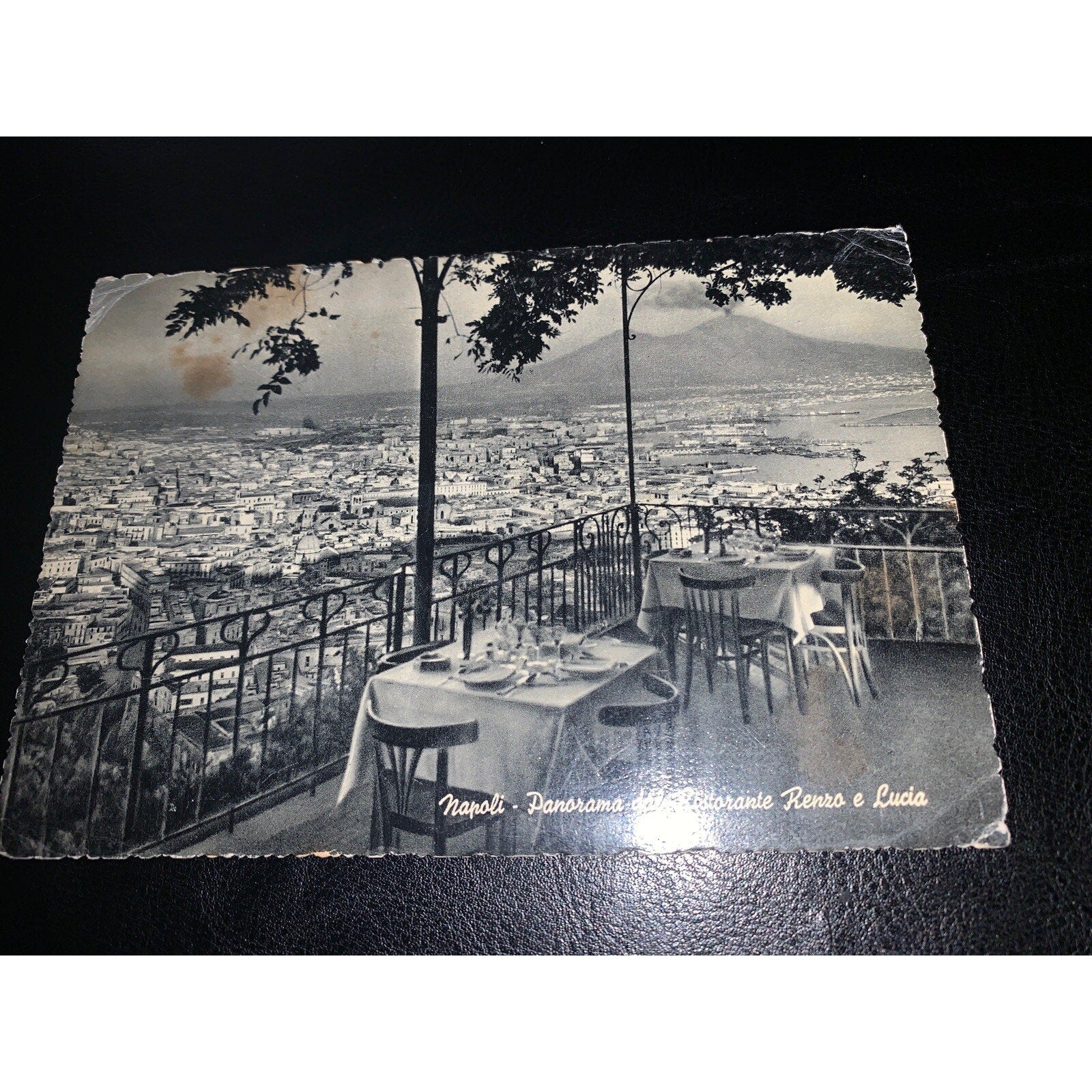 Napoli Italy Panorama Dal Ristorante/Restaurant Renzo & Lucia Post Card