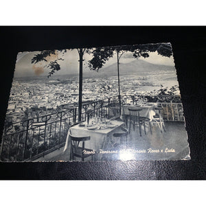 Napoli Italy Panorama Dal Ristorante/Restaurant Renzo & Lucia Post Card