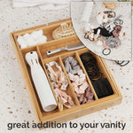 Expandable Bamboo Kitchen Drawer Organizer - Adjusts to Fit, Durable Bamboo