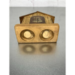 Vintage Wood Bamboo House Hut Aloha Hawaii Salt & Pepper Shaker Duo