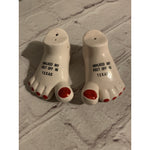 Vintage Walked My Feet Off In Texas Salt & Pepper Shakers Japan