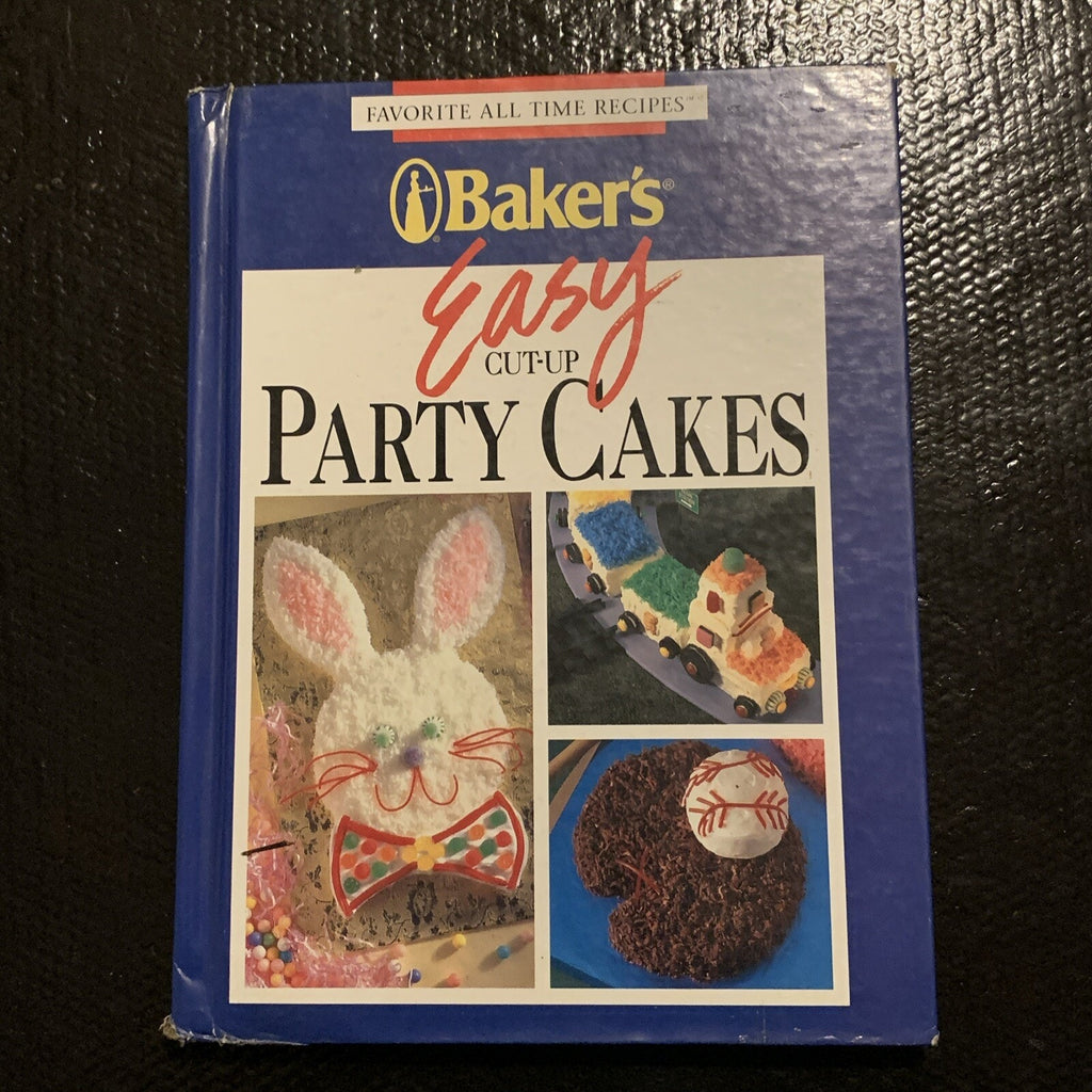 Vintage 1993 Baker’s Easy Cut-Up Party Cakes Cookbook Cake Recipes