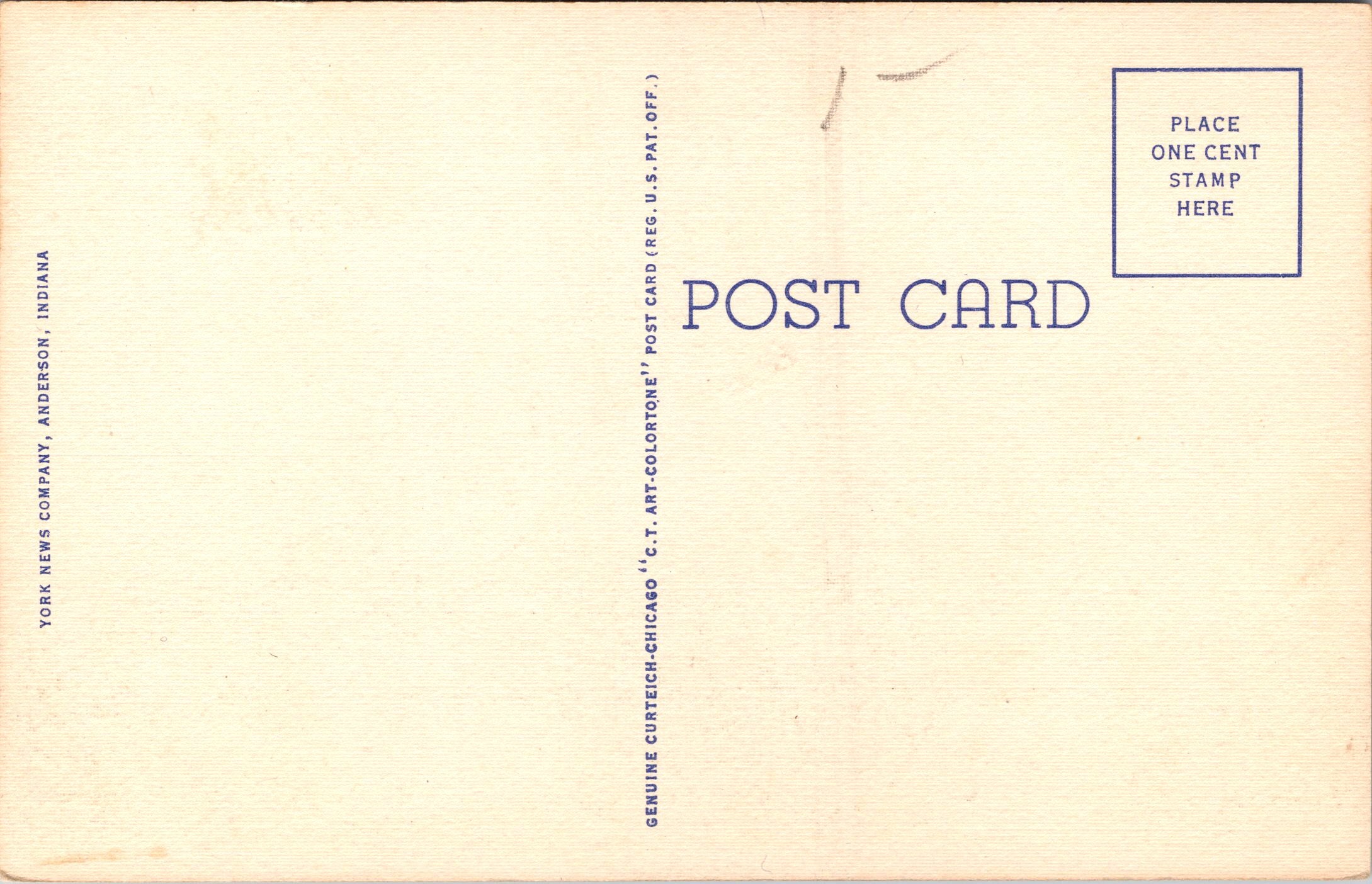 Madison County Courthouse, Anderson, Indiana, USA, Vintage Post Card