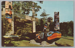 Haida Memorial Carving, Thunderbird Park, Victoria, Vintage Post Card.