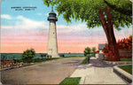 Historic Lighthouse, Biloxi, Mississippi, USA, Vintage Post Card