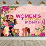 Women History Month Backdrop Photo Props Decor Banner Back Drop