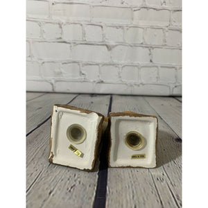 Vintage Ceramic Owls on a Tree Branch Salt & Pepper Shakers- Taiwan 1970’s