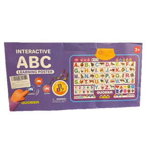 Alphabet Learning Interactive Poster Wall Chart for Children Ages 3+