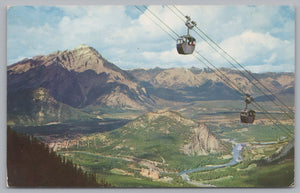 Banff Sulphur Mountain, Gondola Lift, Vintage Post Card