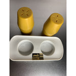 Vintage MCM Plastic Salt & Pepper Shakers Mustard Yellow Luran W. Germany