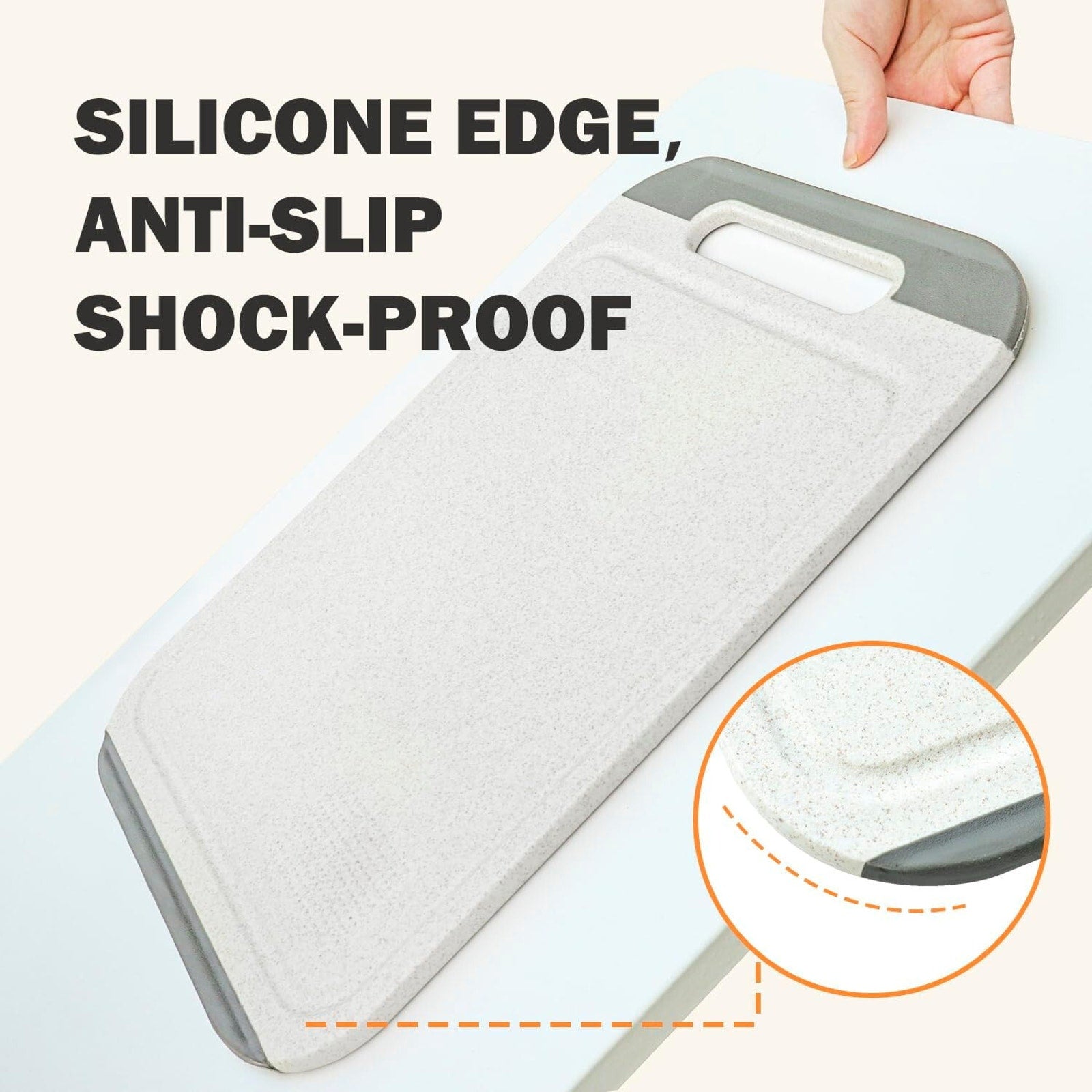 Double Sided Meat Cutting Board, Diversion Groove, Grater, Anti-slip, Easy Clean