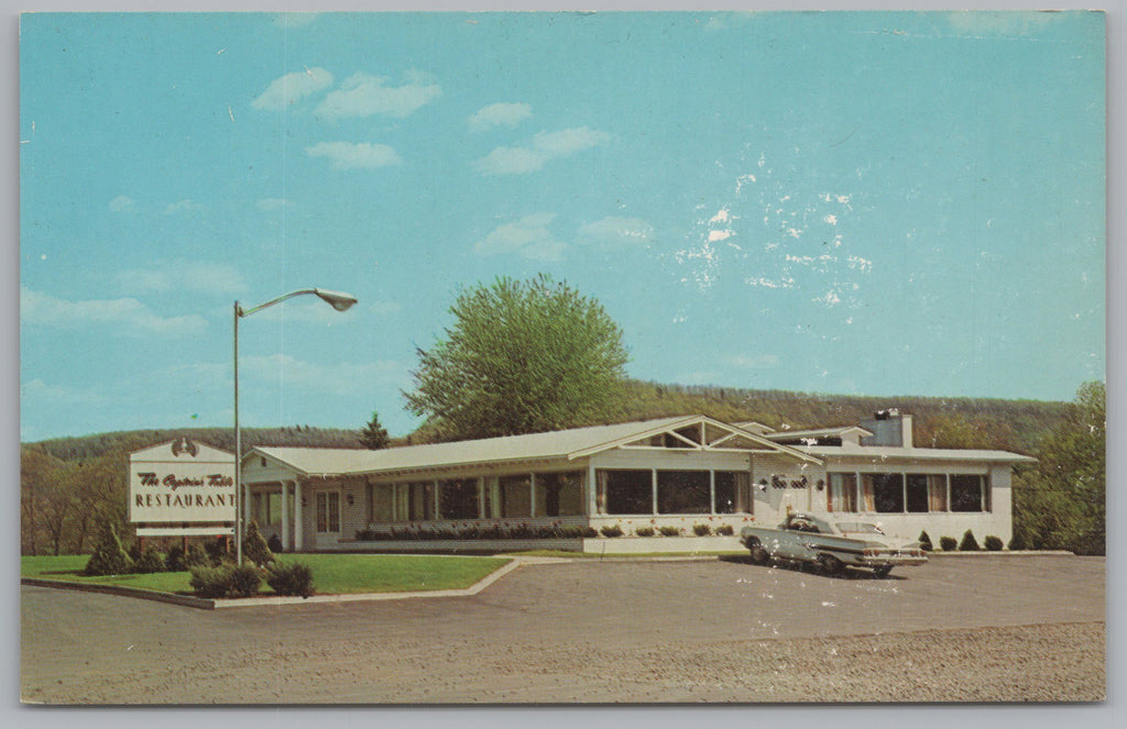 The Captains Table Restaurant, Route 322, East Clearfield Penna. Vintage Post Card.