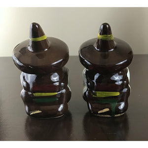 Vintage Mexican Siesta w/Sombrero's Salt & Pepper Shakers