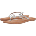 Women's Silver Thong Sandal