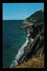 The Rugged Coast Line of the Cabot Trail, Nova Scotia, Canada VTG PC